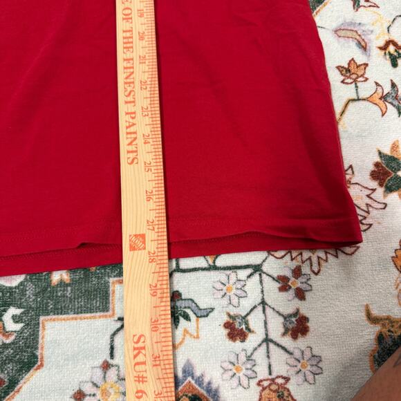 Vintage 2000s Y2K Fruit Of The Loom New Orleans Red T-Shirt Men's Size L - Picture 5 of 6